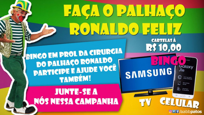 Faça o palhaço Ronaldo Feliz