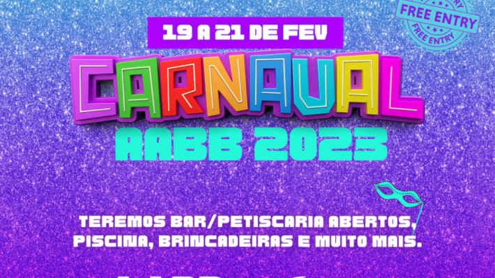 O CARNAVAL DA AABB PATOS – PB ESTÁ CHEGANDO, VENHA CONFERIR