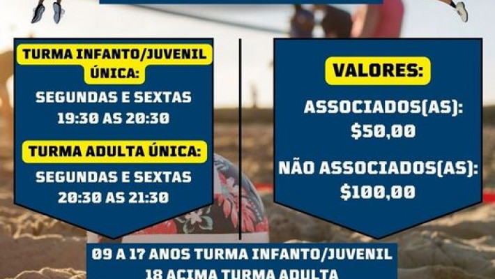 OFICIALMENTE TAMBÉM ABERTAS AS MATRÍCULAS PARA NOSSA ACADEMIA DE VOLEIBOL DE AREIA!