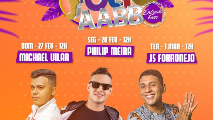 CARNAFOLIA AABB, DE 27 A 01 DE MARÇO!